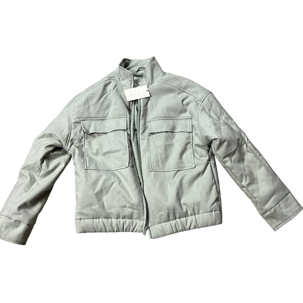 A New Day Women's Light Green Brushed Padded Jacket - Size Small - NWT